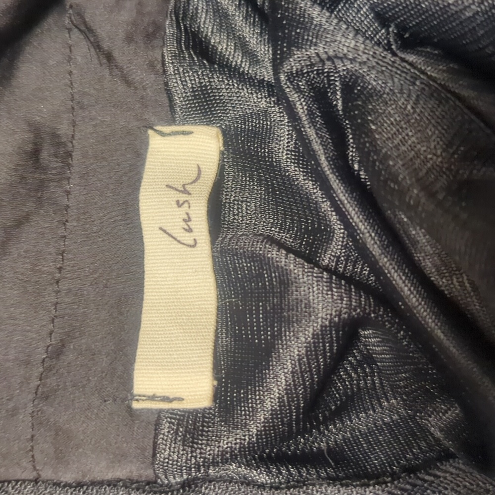 ✨5/$25✨ Lush Nordstrom black satin skirt - Picture 6 of 9